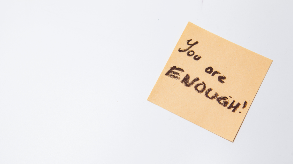 そのままのあなたで、十分です